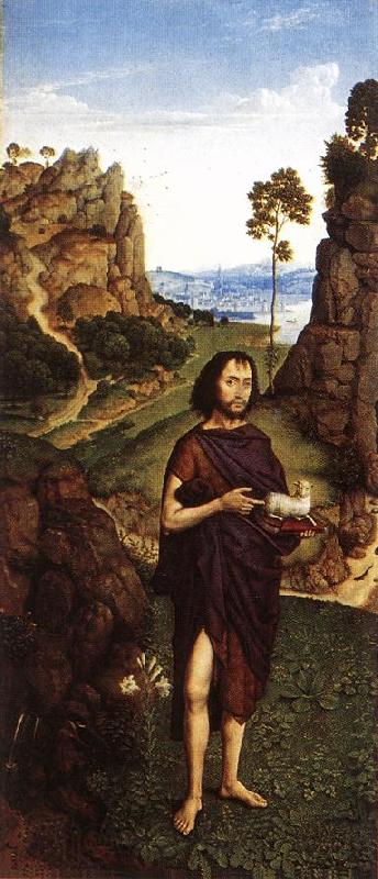 BOUTS, Dieric the Younger St John the Baptist fd Spain oil painting art
